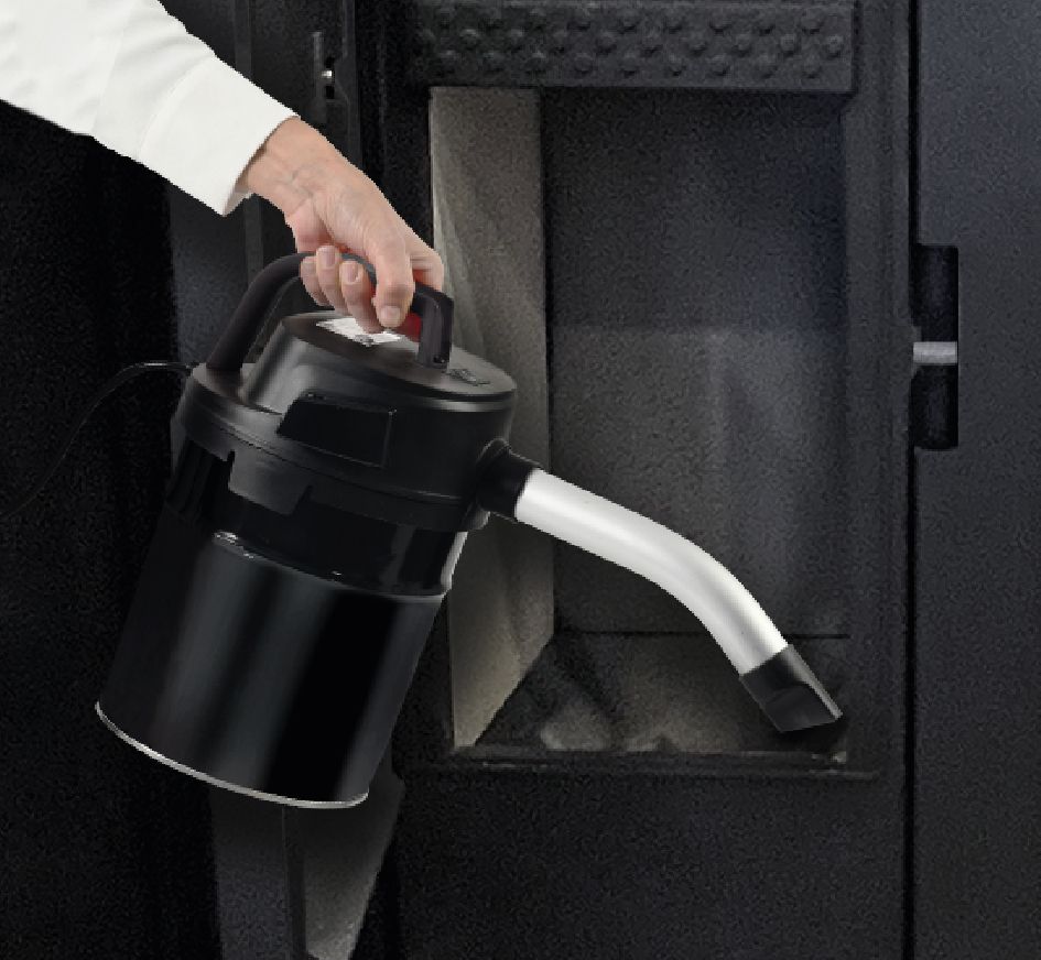 nettoyage des cendres d'un poele a granule