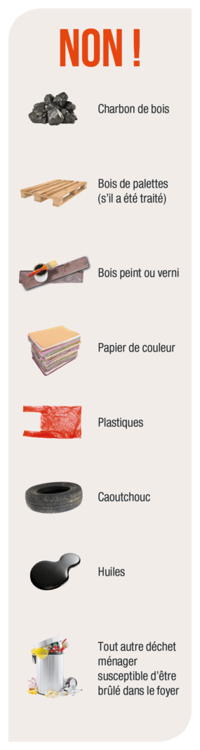 ne pas bruler dans son poele à buches