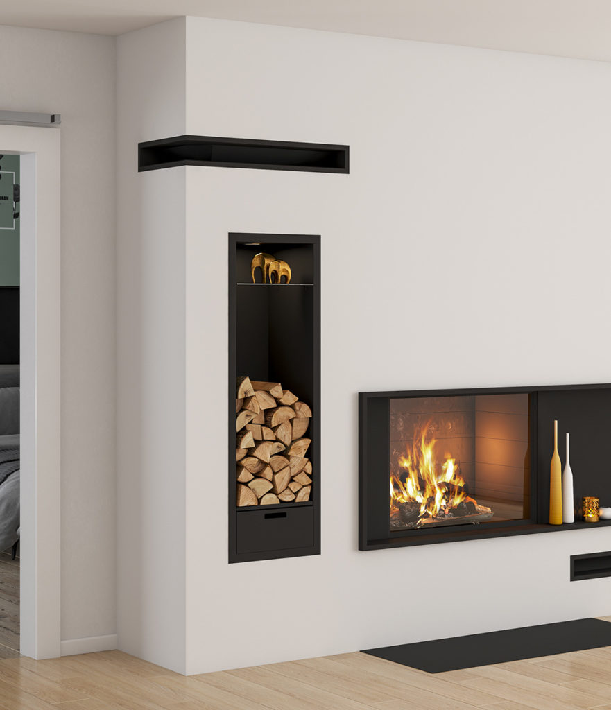 niche à bois tertio