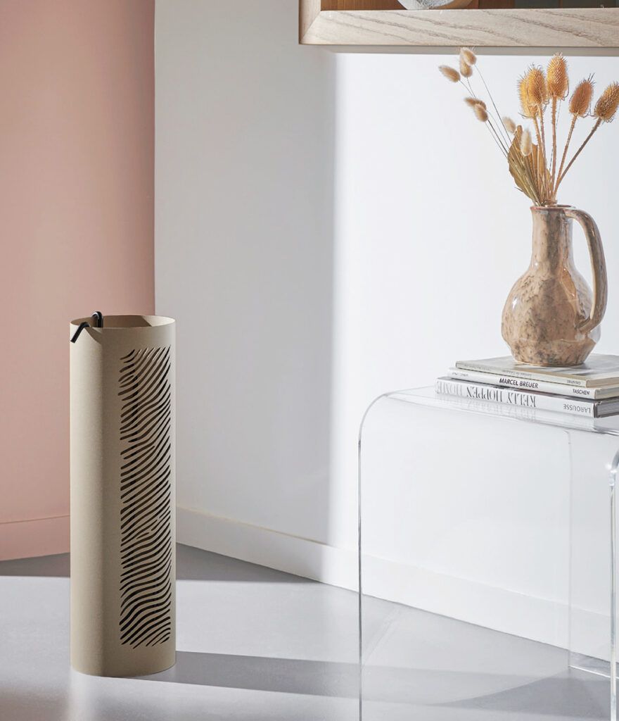 serviteur pour cheminée couleur sable